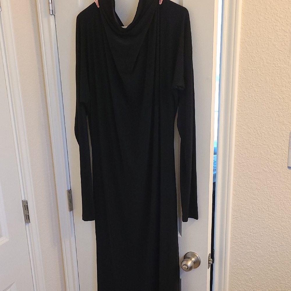 Elegant Black Long Sleeve Dress